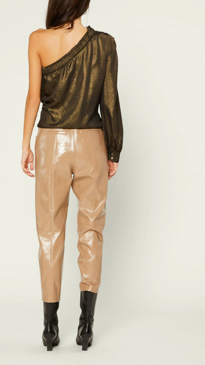 Current Air Rockaway High Waisted Crop Pant In Natural In White