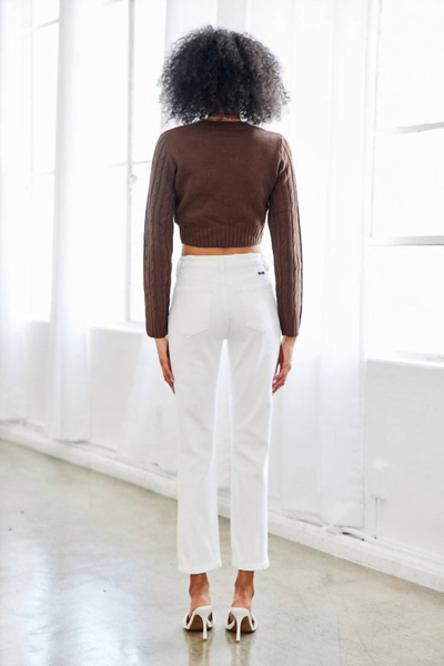 Kancan High Rise Lightning Jean In White