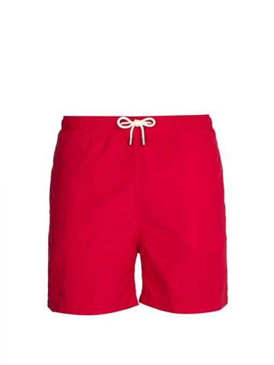 Solid & Striped Men The Classic Drawstrings Swim Shorts Trunks In Red