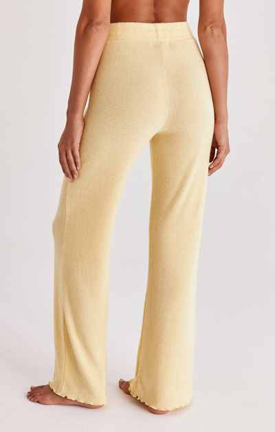Shop Z Supply Sebring Triblend Lounge Pant In Pineapple Sunrise In Yellow