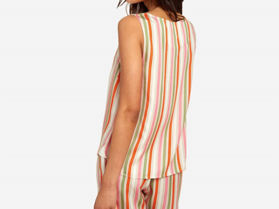 Shop The Sleep Code Dara Sustainable Tencel Cami In Drift Multi Stripe