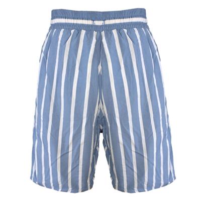 Solid & Striped Men The Classic Drawstrings Swim Shorts Trunks In Steel Blue White In Multi