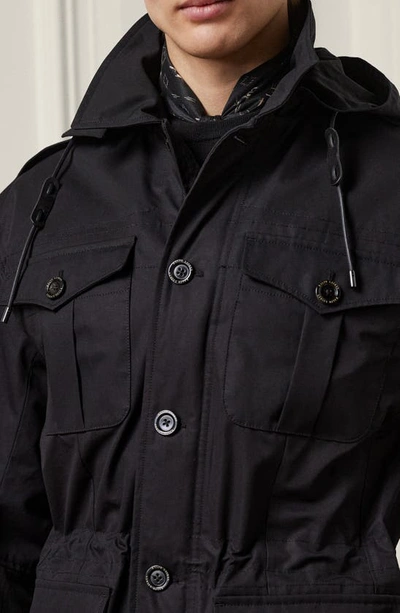 Shop Ralph Lauren Purple Label Hartridge Water Repellent Field Jacket In Polo Black