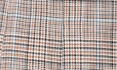 Shop Akris Punto Pleated Glen Plaid Skirt In 039 Beige-multicolor