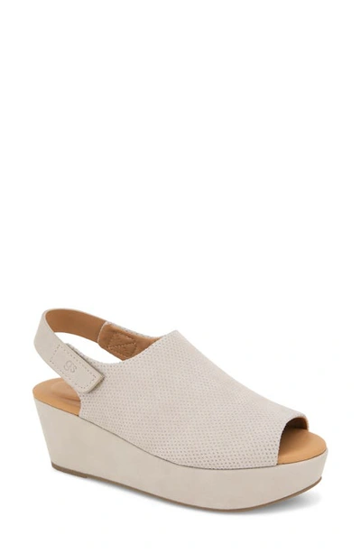 Gentle Souls By Kenneth Cole Nyssina Platform Slingback Sandal In Mushroom Nubuck