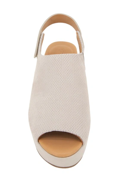 Gentle Souls By Kenneth Cole Nyssina Platform Slingback Sandal In Mushroom Nubuck