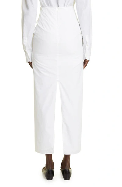 Shop The Row Ryon High Waist Cotton Maxi Skirt In White