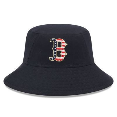 Shop New Era Navy Boston Red Sox 2023 Fourth Of July Bucket Hat
