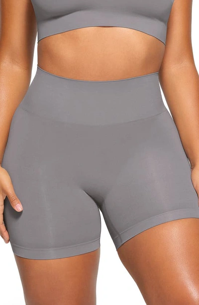 Shop Skims Soft Smoothing Seamless Shorts In Pacific