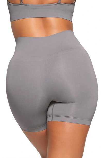 Shop Skims Soft Smoothing Seamless Shorts In Pacific