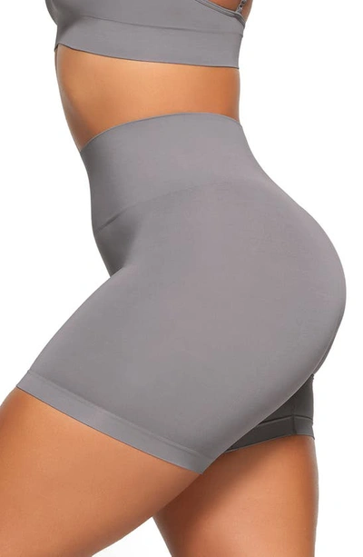 Shop Skims Soft Smoothing Seamless Shorts In Pacific