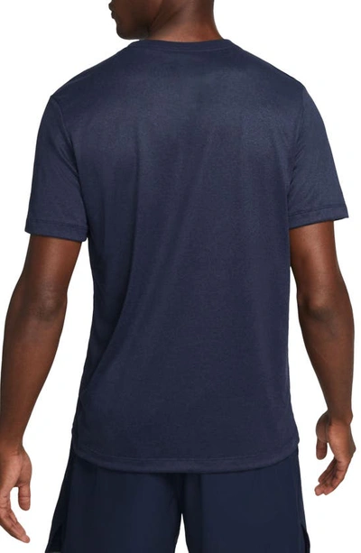 Shop Nike Dri-fit Legend T-shirt In Obsidian/ Navy/ Silver