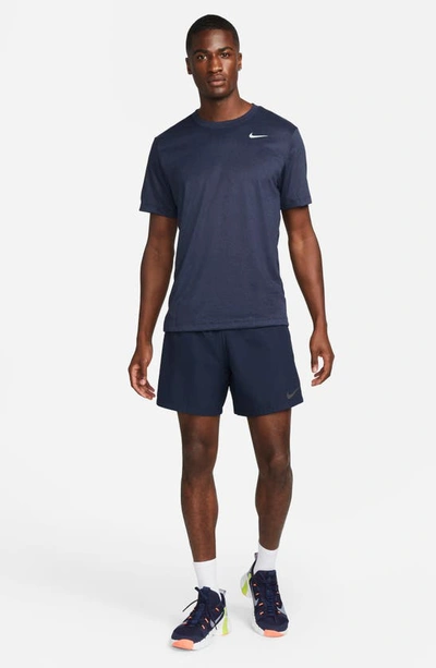 Shop Nike Dri-fit Legend T-shirt In Obsidian/ Navy/ Silver