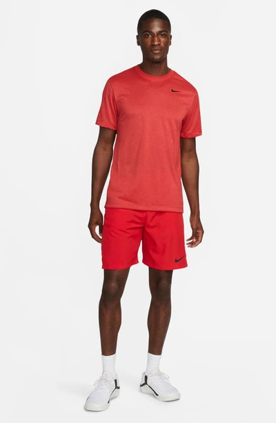 Shop Nike Dri-fit Legend T-shirt In Red/ Heather/ Black