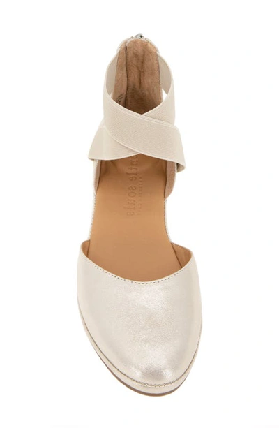 Gentle Souls By Kenneth Cole Gentle Souls Signature Noa Elastic Strap D'orsay Sandal In Ice