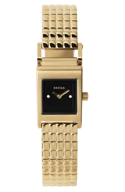 Shop Breda Revel Bracelet Watch, 18mm In Gold And Black