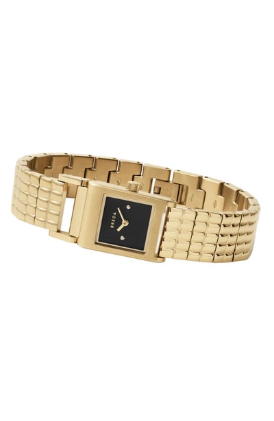 Breda Revel Watch, 18mm In Gold And Black