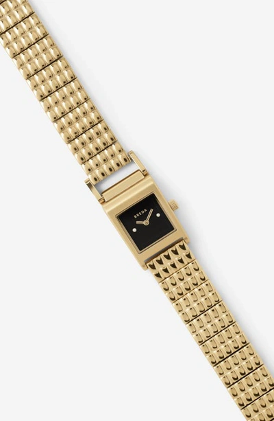 Breda Revel Watch, 18mm In Gold And Black