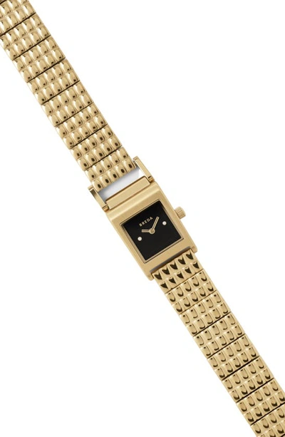 Breda Revel Watch, 18mm In Gold And Black