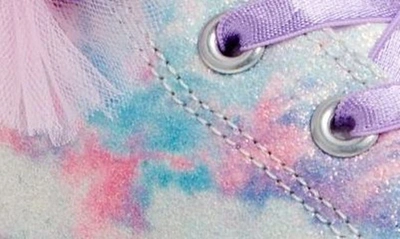 Shop Skechers Twinkle Sparks Tie-dye Light-up Sneaker In Lavender/ Multi