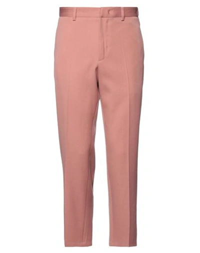 Shop Jil Sander Man Pants Pastel Pink Size 28 Virgin Wool
