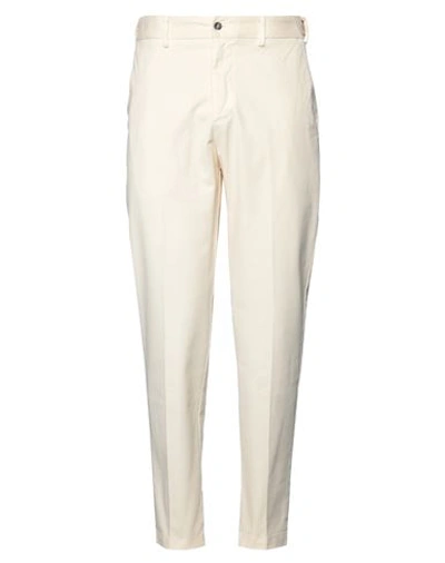 Shop As You Are Man Pants Ivory Size 34 Cotton, Elastane In White