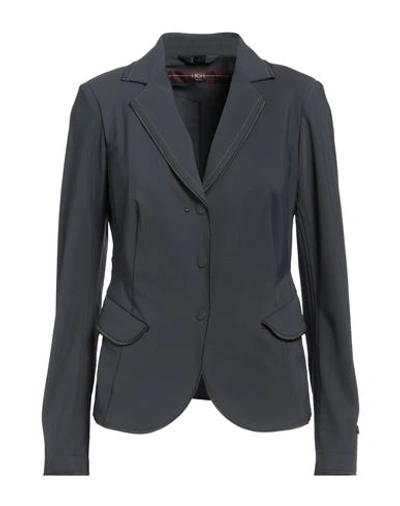 High Woman Blazer Slate Blue Size 8 Nylon, Elastane In Blue