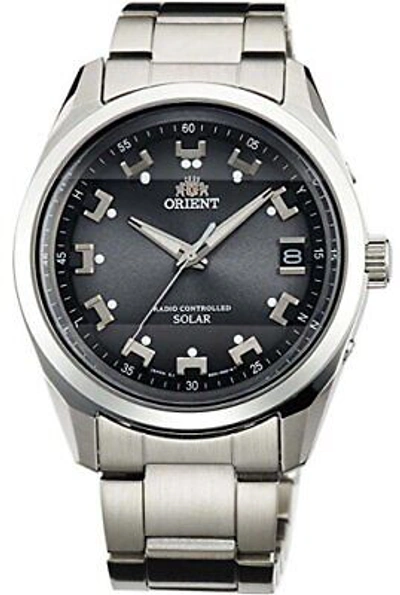 Pre-owned Orient Neo70's Wv0061se Solar Elegant Watch Casual Black Stainless Steel In Box