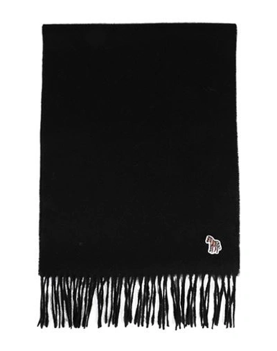 Shop Paul Smith Woman Scarf Black Size - Lambswool