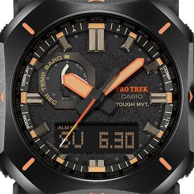 Pre-owned Casio Pro Trek Prw-6900yl-5jf Black Climber Line Radio Men's Watch In Box