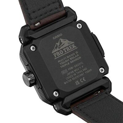 Pre-owned Casio Pro Trek Prw-6900yl-5jf Black Climber Line Radio Men's Watch In Box