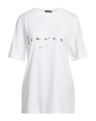 Shop Ann Demeulemeester Woman T-shirt White Size L Cotton