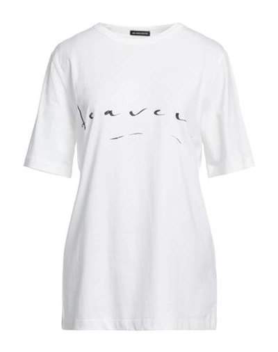 Ann Demeulemeester Woman T-shirt White Size L Cotton In White