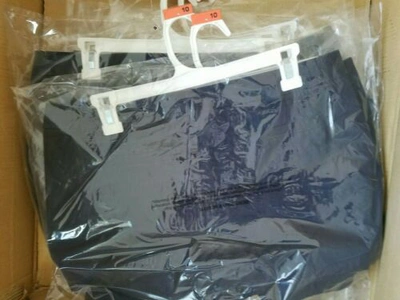 Pre-owned Merona Wholesale Lot 50 Piece Women 100% Cotton Dark Blue Shorts With 3" Inseam