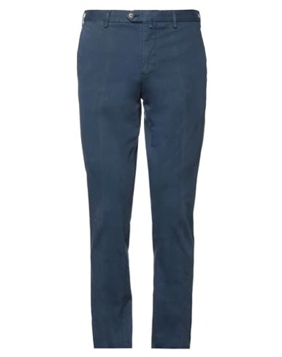 Shop Addiction Man Pants Navy Blue Size 40 Cotton