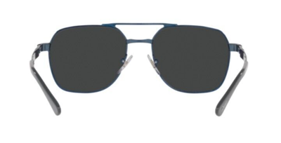 Pre-owned Persol 0po1004s 115248 Blue/dark Grey Polarized Square Unisex Sunglasses In Gray