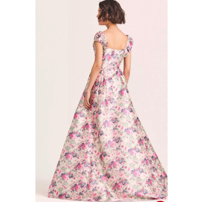 Pre-owned Loveshackfancy Gilvery Veiled Kiss Maxi A-line Maxi Dress Size 0 In Multicolor