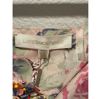 Pre-owned Loveshackfancy Gilvery Veiled Kiss Maxi A-line Maxi Dress Size 0 In Multicolor