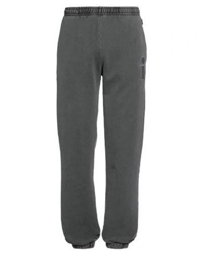 Shop Iuter Man Pants Lead Size Xs Cotton In Grey
