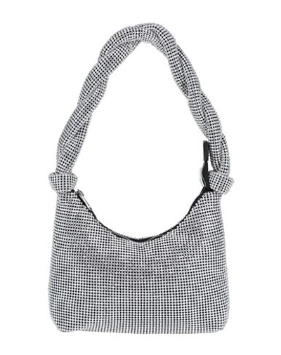 Shop Topshop Woman Handbag Silver Size - Glass, Aluminum