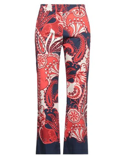 True Royal Woman Pants Navy Size 2 Cotton, Elastane In Navy Blue