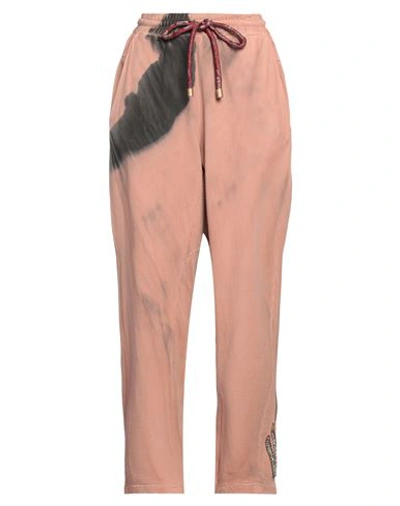 Shop Dimora Woman Pants Pastel Pink Size 10 Cotton