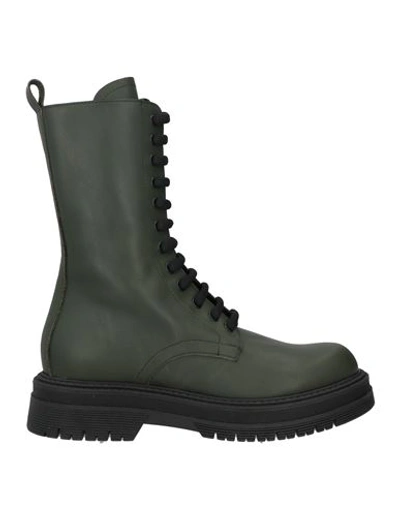 Shop Mich E Simon Mich Simon Woman Ankle Boots Military Green Size 7 Soft Leather