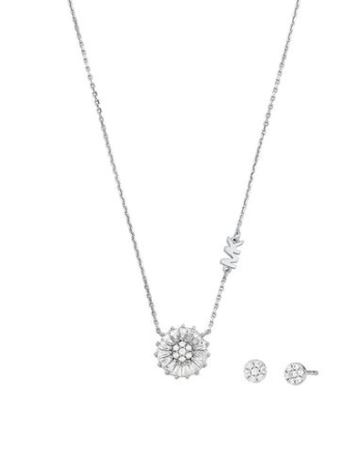 Shop Michael Kors Woman Jewelry Set Silver Size - 925/1000 Silver, Crystal