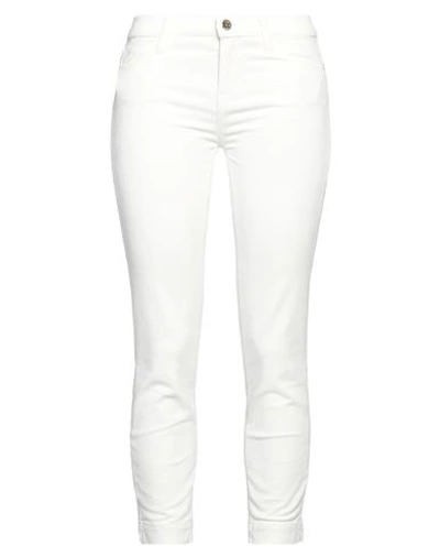 Kaos Jeans Woman Pants White Size 32 Cotton, Lyocell, Polyester, Elastane In White