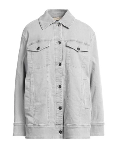 Jacob Cohёn Woman Denim Outerwear Light Grey Size 10 Cotton, Elastane In Grey