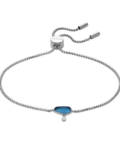 Shop Skagen Woman Bracelet Silver Size - Stainless Steel, Crystal