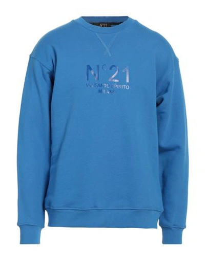 Shop N°21 Man Sweatshirt Blue Size Xl Cotton