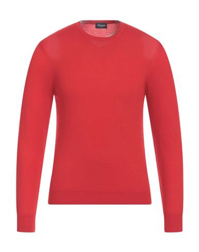 Shop Drumohr Man Sweater Red Size 38 Cashmere