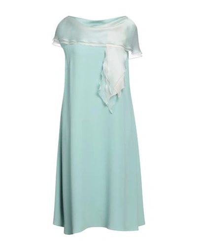 Shop Botondi Milano Botondi Couture Woman Midi Dress Light Green Size 12 Acrylic, Viscose, Silk